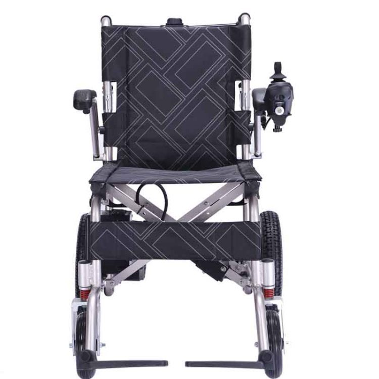 The folding electric power wheelchair