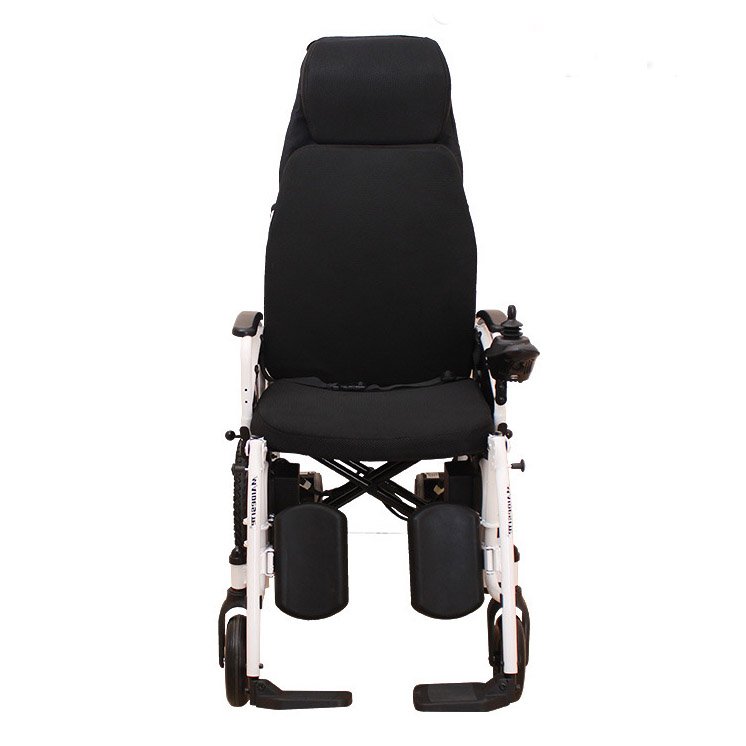 Electric wheelchair with headrest