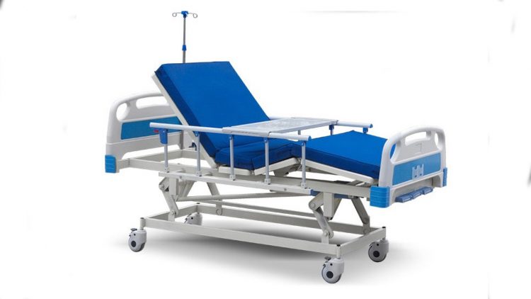 3 crank medical bed with mattress