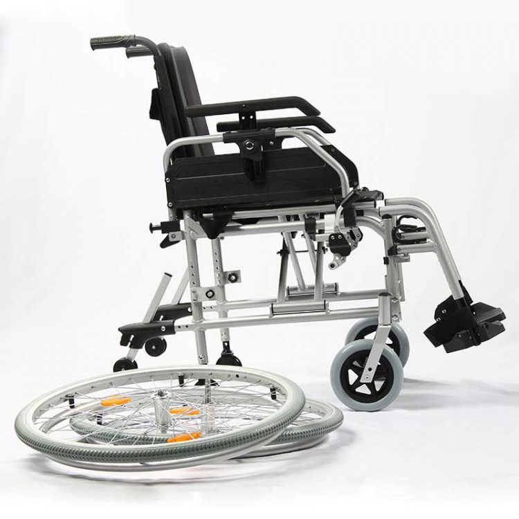 Rear wheel detachable aluminum manual wheelchair