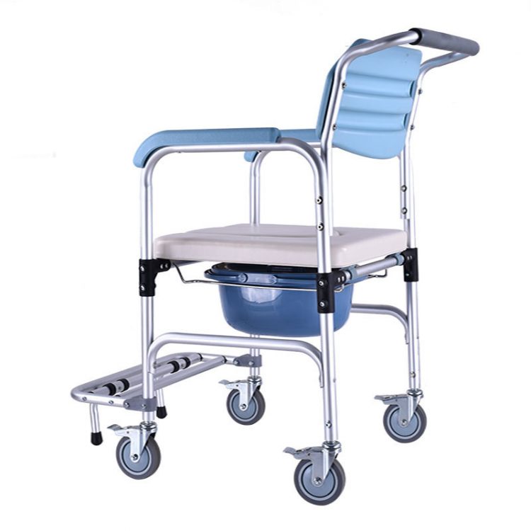 Portable folding commode wheelchair shower disable chairs for bathrooms
