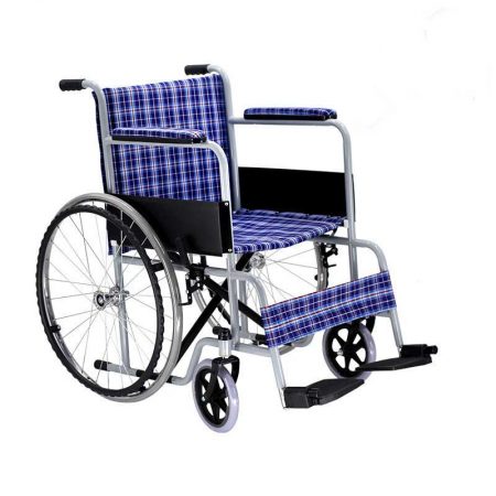 Cold rolled carbon steel manual wheelchair made in China