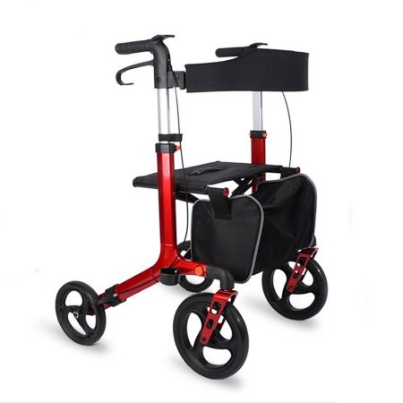 8 inch rear wheel aluminum walker for old people