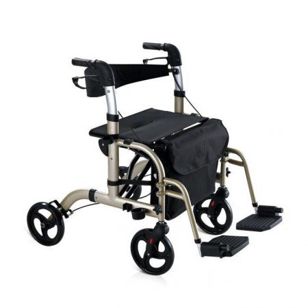 4 Wheels Rollator Transport Chair With Factory Price