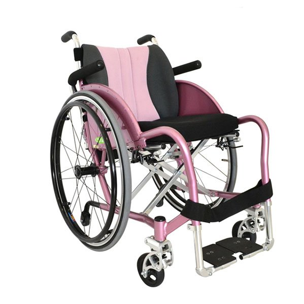 Pink Color With 24-inch Big Drive Wheels Custom Wheelchairs