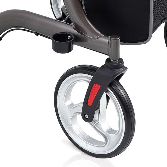 10-inch PVC Rear Wheel Aluminum Walker Wheelchair
