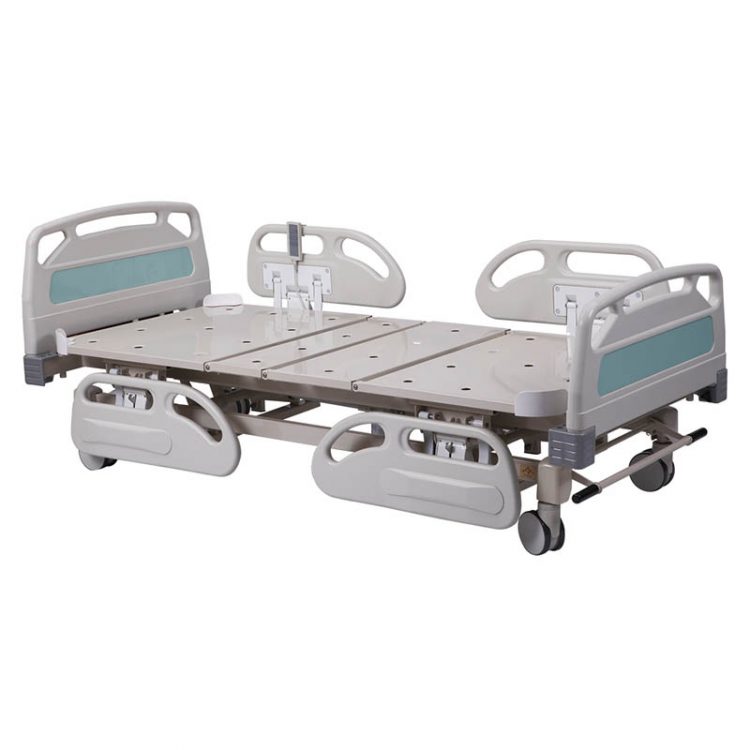 4 pieces ABS guardrails electric medical bed