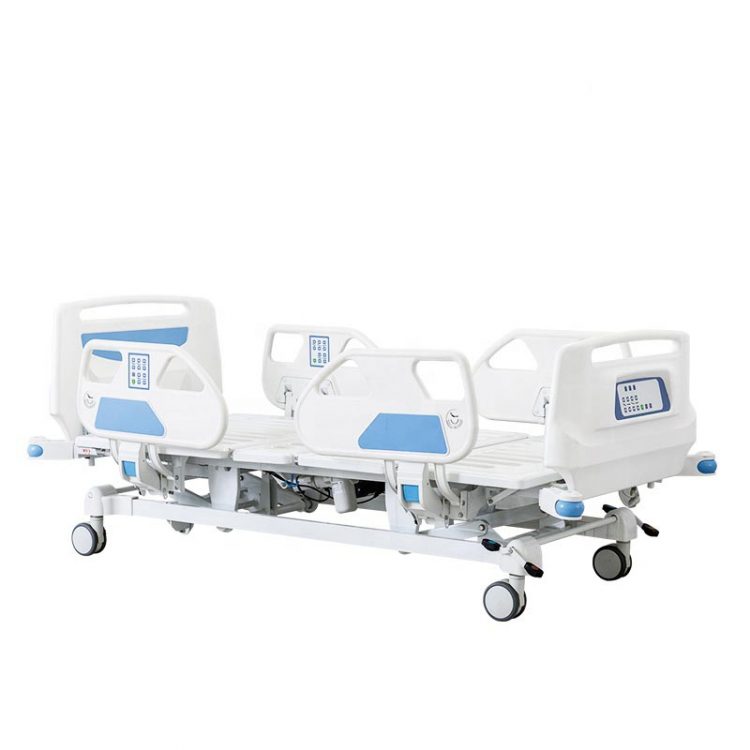 ICU Medical Bed With Controller at Headboard