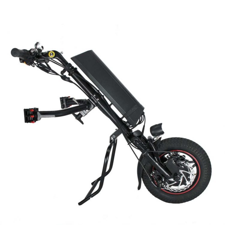 Wheelchair motor attachment for manual wheelchair