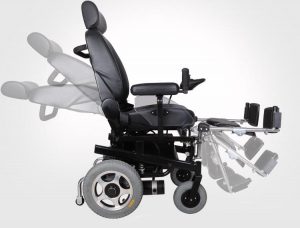 Backrest multi-angle adjustable electric wheelchair