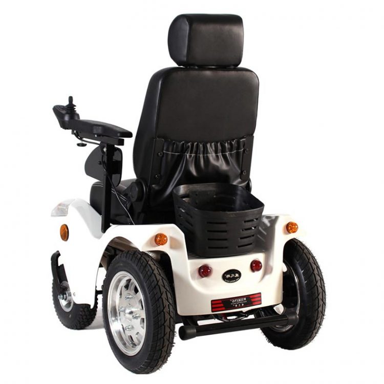 The back of Power wheelchair