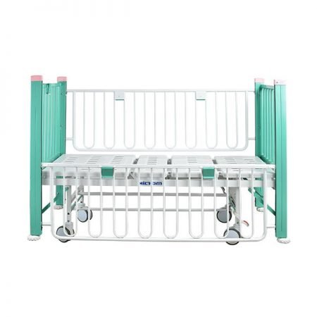 Child hospital bed with aluminum side rails