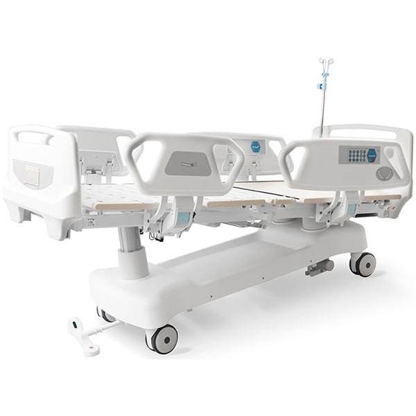Electric ICU medical bed with reversed trendelenburg postion