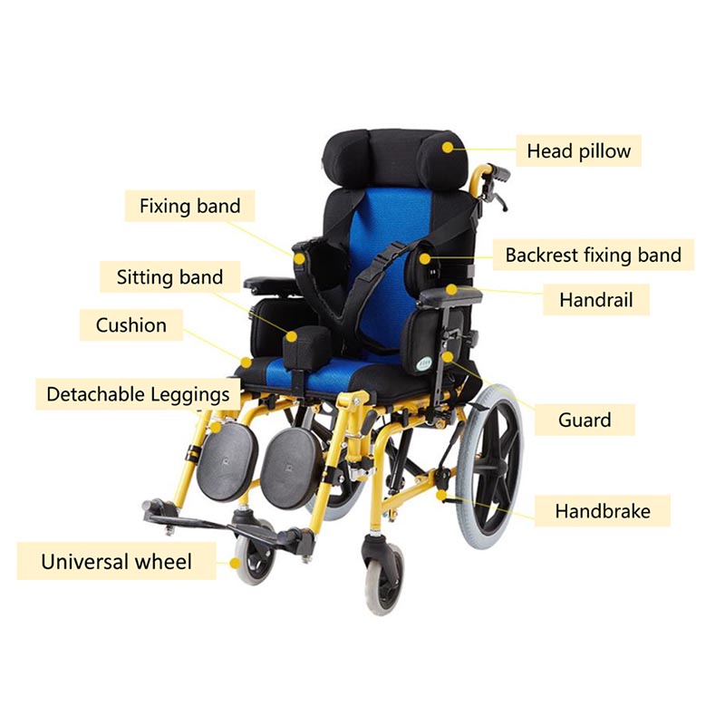 The detail of Pediatric Wheelchair for kid