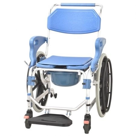 narrow shower folding commode chair