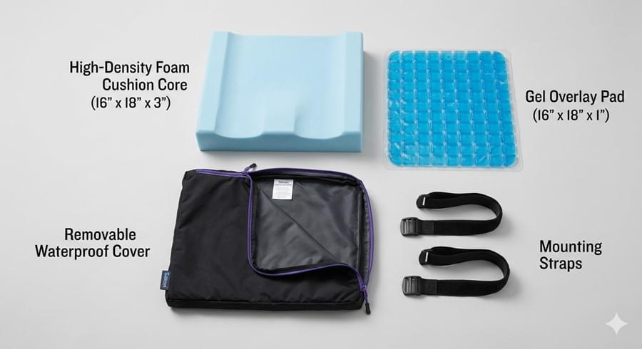Wheelchair Cushion Replacement & Maintenance: A Complete Guide for Fleet Managers 2 Satcon wheelchair cushion replacement kit with foam core