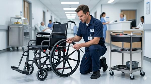 BRAKE MAINTENANCE & REPLACEMENT Wheelchair Brake Maintenance & Replacement: A Complete Guide for Fleet Managers 2 heelchair brake cable inspection and tension adjustment procedure for hospital technician
